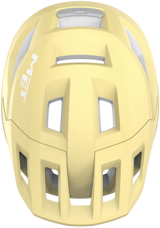 MET Shelter Youth Helmet - Matte Yellow, One Size