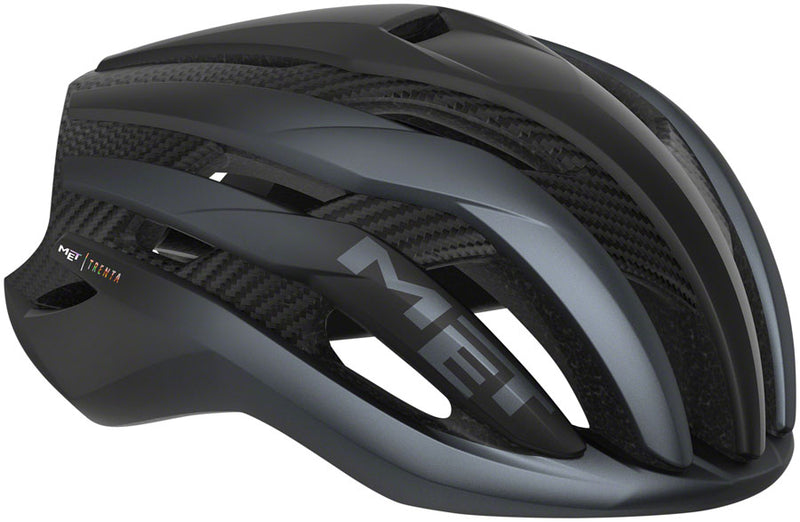 Load image into Gallery viewer, MET-Helmets-Trenta-3K-Carbon-MIPS-Helmet-Small-(52-56cm)-Half-Face-MIPS-Air-Safe-T-Orbital-Fit-System-Reflector-Air-Lite-Straps-Sunglassess-Dock-Helmet-Soft-Bag-Included-Black-HLMT5064-Bicycle-Helmets
