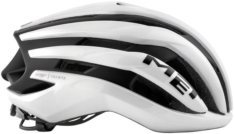 Load image into Gallery viewer, MET Trenta MIPS Road Tri/TT Helmet In-Mold EPS Matte/Glossy White/Black, Medium
