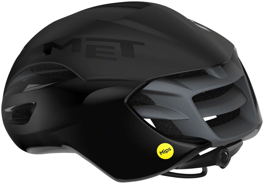 MET Manta MIPS Tri/TT Helmet In-Mold Fidlock Buckle Matte/Glossy Black, Large