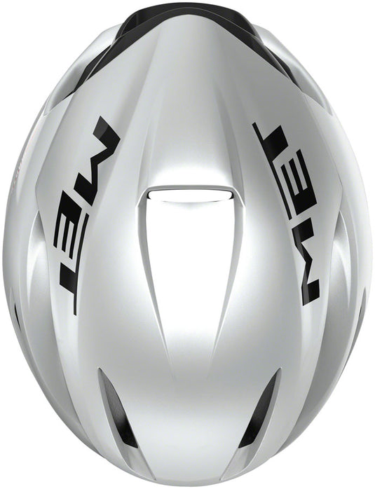 MET Manta MIPS Tri/TT Helmet In-Mold Fidlock Glossy White Holographic, Medium