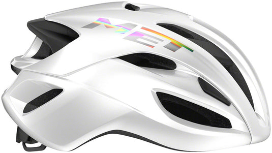 MET Rivale MIPS Helmet In-Mold Safe-T Upsilon Fit Glossy White Holographic Small