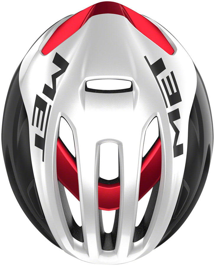 Load image into Gallery viewer, MET Rivale MIPS Road Tri/TT Helmet Matte/Glossy White/Black/Red Metallic Small
