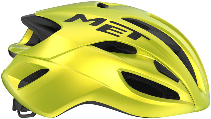 Load image into Gallery viewer, MET Rivale MIPS Helmet In-Mold Safe-T Upsilon Glossy Lime Yellow Metallic Small
