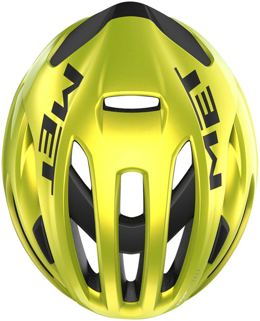 MET Rivale MIPS Helmet In-Mold Safe-T Upsilon Glossy Lime Yellow Metallic Small