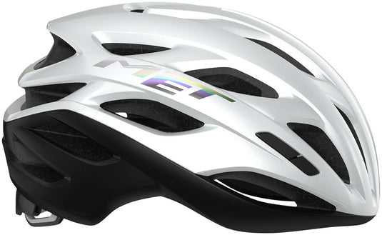 MET Estro MIPS Helmet In-Mold Safe-T Upsilon Fit White Holographic Glossy Large