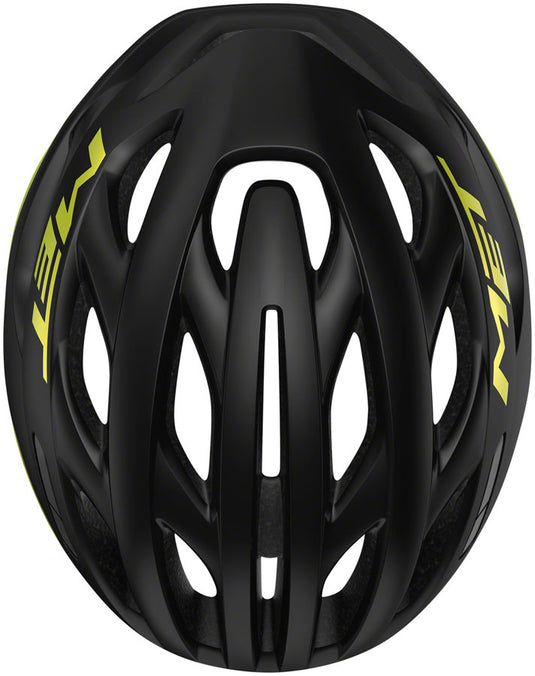 MET Estro MIPS Helmet Safe-T Upsilon Fit Black/Lime Yellow Metallic Glossy Large