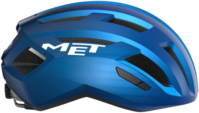 Load image into Gallery viewer, MET Vinci MIPS Road Helmet In-Mold Safe-T DUO Fit Glossy Blue Metallic, Medium
