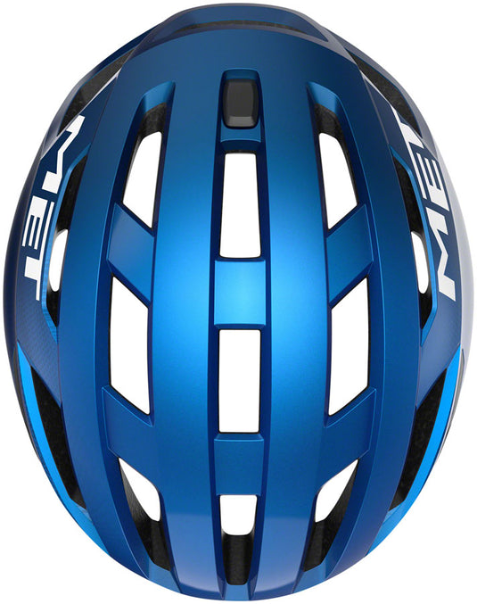 MET Vinci MIPS Road Helmet In-Mold Safe-T DUO Fit Glossy Blue Metallic, Medium
