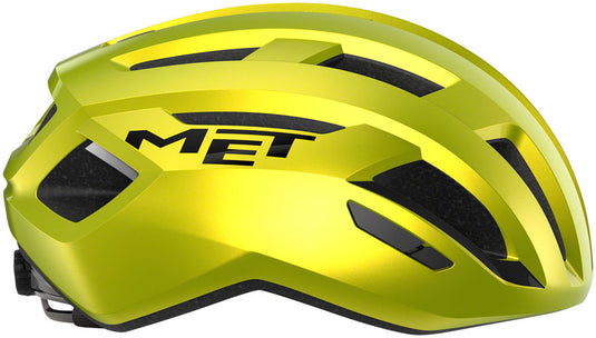 MET Vinci MIPS Road Helmet In-Mold Safe-T DUO Glossy Lime Yellow Metallic, Small