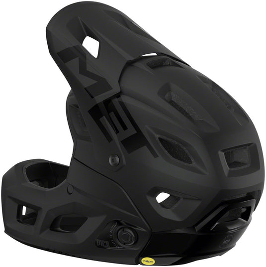 MET Parachute MCR MIPS Full Face Helmet Fidlock Buckle Matte/Glossy Black Medium