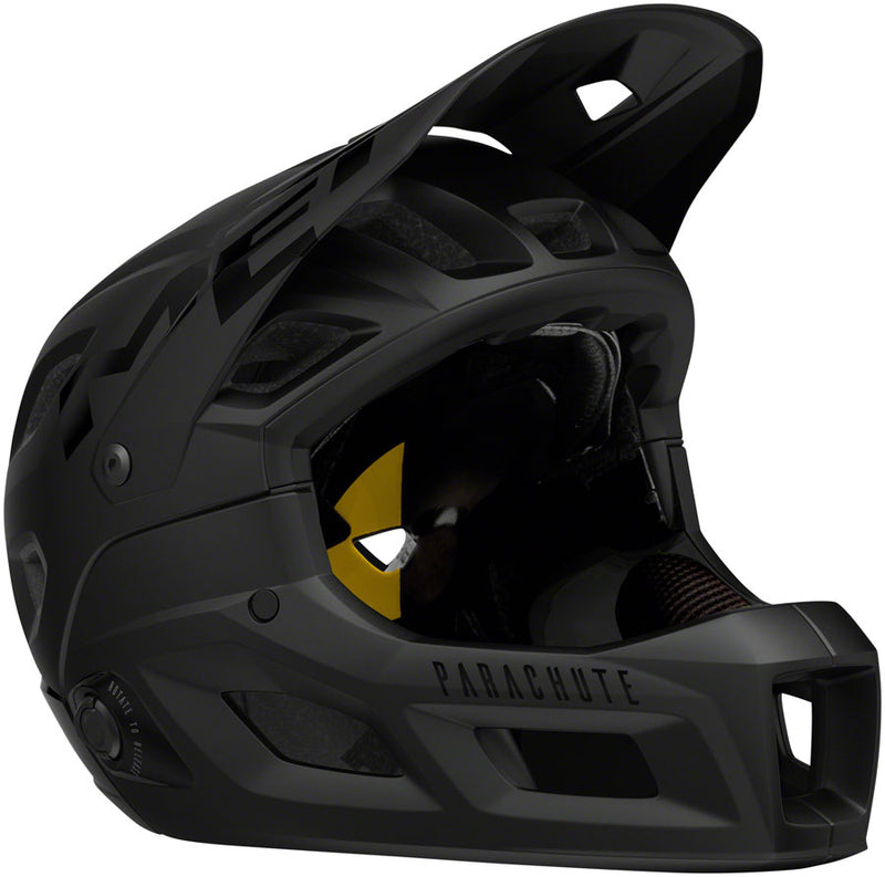 Load image into Gallery viewer, MET-Helmets-Parachute-MCR-MIPS-Helmet-Large-(58-61cm)-Full-Face-MIPS-C2-360°-Head-Belt-Detachable-Visor-Boa-Fs1-Fit-System-Fidlock-Magnetic-Buckle-Removable-Cheek-Pads-Helmet-Soft-Bag-Included-Black-HLMT4791-Bicycle-Helmets
