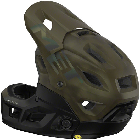 MET Parachute MCR MIPS Full Face Helmet In-Mold EPS Matte Kiwi Iridescent Medium