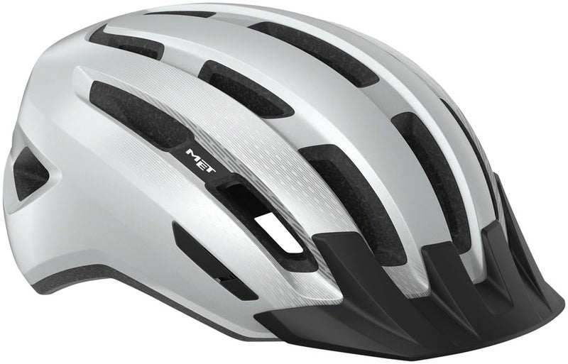 Load image into Gallery viewer, MET-Helmets-Downtown-MIPS-Helmet-Small-Medium-(52-58cm)-Half-Face--MIPS-C2-Bps--360°-Head-Belt--Visor--Safe-T-Twist-2-Fit-System--Adjustable-Fitting--Hand-Washable-Comfort-Pads--Reflector-White_HLMT4755
