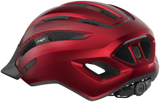 MET Downtown MIPS-C2 Helmet In-Mold Safe-T Twist 2 Fit Glossy Red Small/Medium