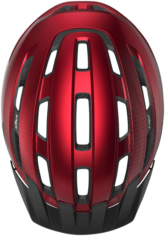 MET Downtown MIPS-C2 Helmet In-Mold Safe-T Twist 2 Fit Glossy Red Small/Medium
