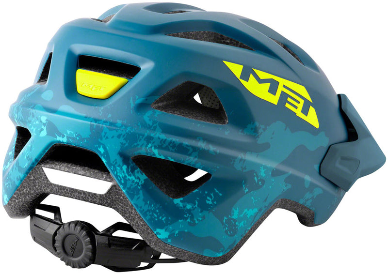 Load image into Gallery viewer, MET Eldar MIPS Kids Helmet Safe-T Twist 2 Fit Matte Petrol Blue Camo (52-57cm)
