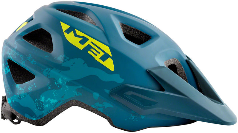 Load image into Gallery viewer, MET Eldar MIPS Kids Helmet Safe-T Twist 2 Fit Matte Petrol Blue Camo (52-57cm)
