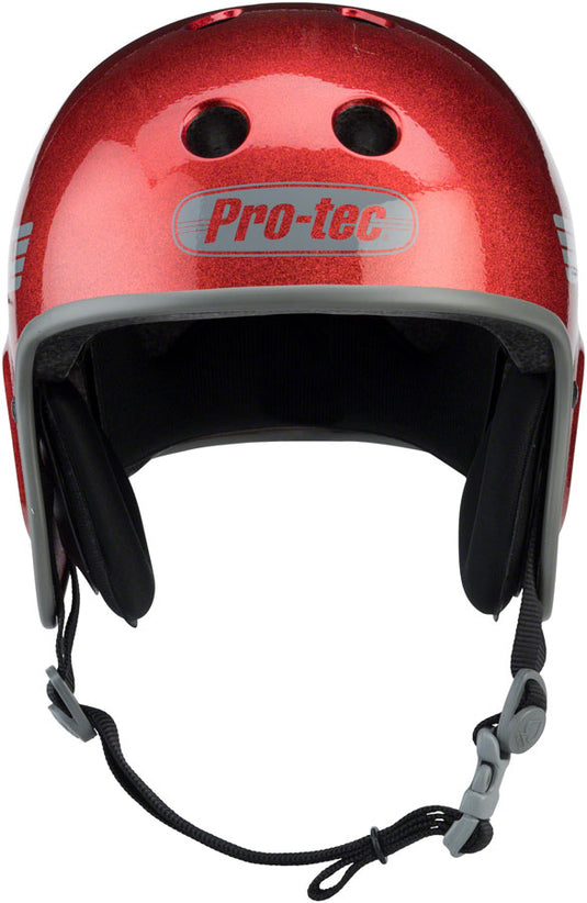 ProTec Full Cut BMX/Skate Helmet ABS Hardshell EPS Core Liner Red Flake, Medium