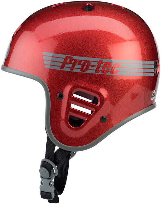ProTec Full Cut BMX/Skate Helmet ABS Hardshell EPS Core Liner Red Flake, Medium