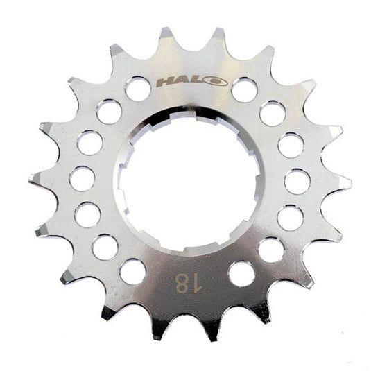 Halo Fat Foot Cog, 1/8", 18t, Chrome