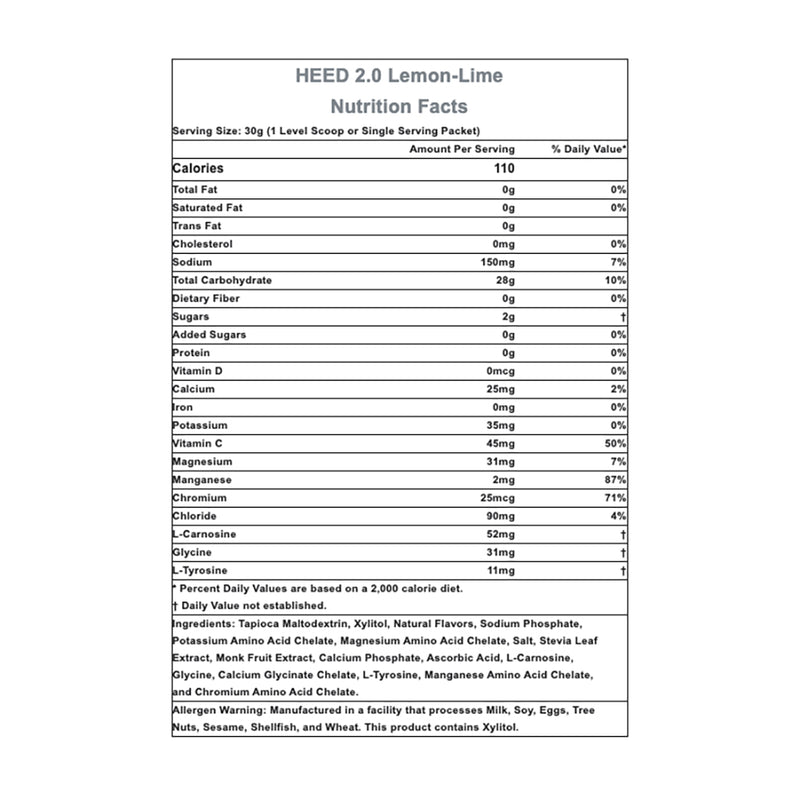 Load image into Gallery viewer, Hammer Nutrition HEED 2.0 High Energy Electrolyte Drink - Lemon Lime, 32 Serving Canister
