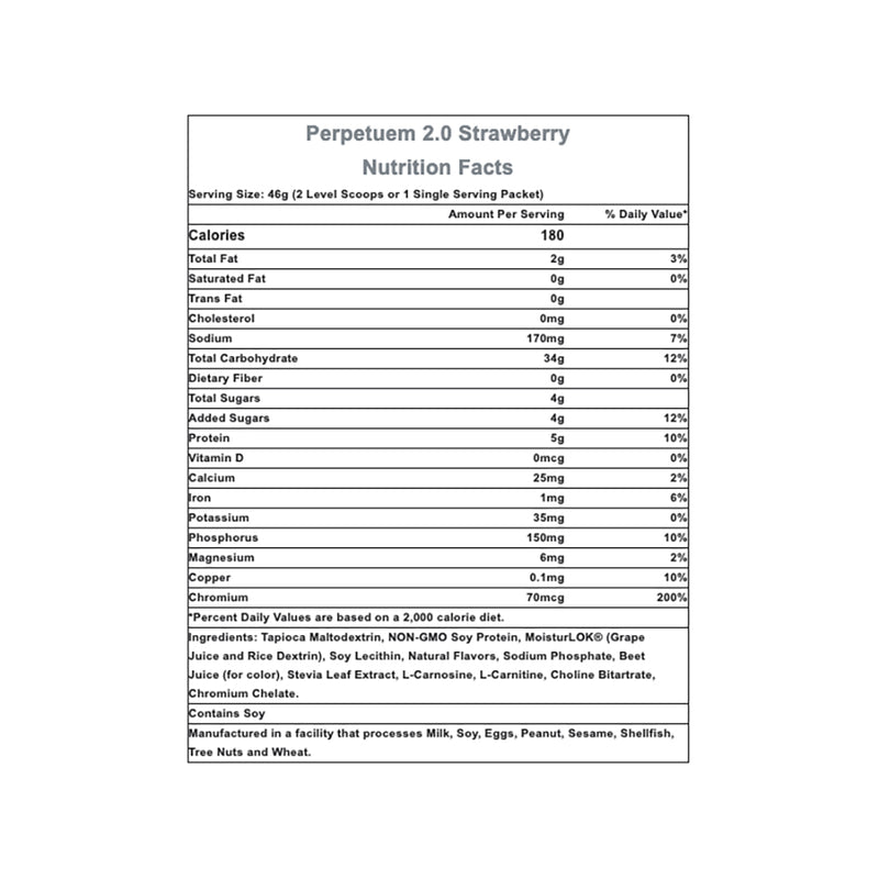 Load image into Gallery viewer, Hammer Nutrition Perpetuem 2.0, Strawberry, 32 Servings
