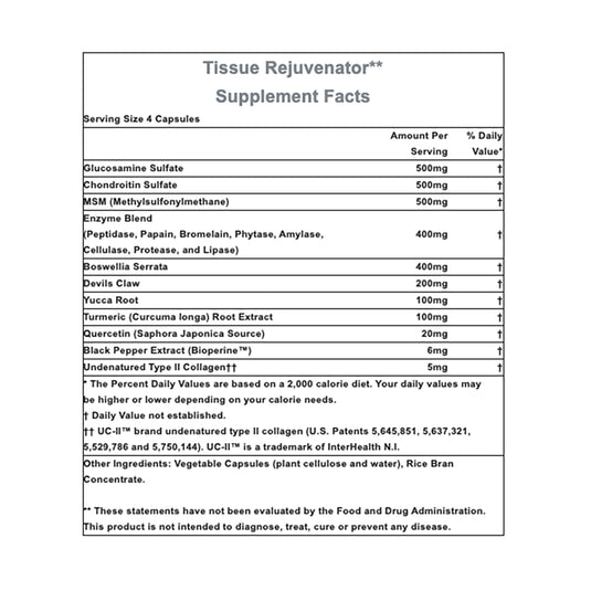 Hammer Tissue Rejuvenator: Bottle of 120 Capsules