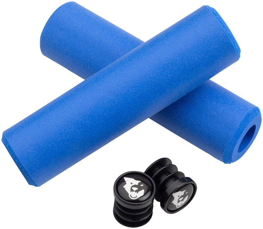 Wolf Tooth Components Fat Paw Silicone Foam Grips 9.5mm Diameter: Blue