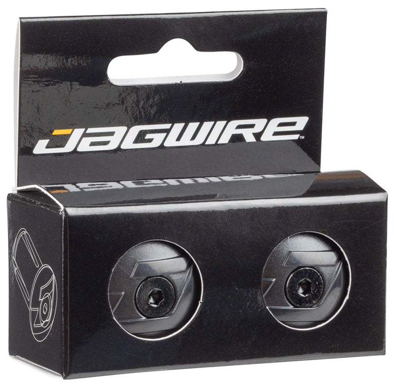 Load image into Gallery viewer, Jagwire Locking Bar End Plugs, Black Sold As Pair
