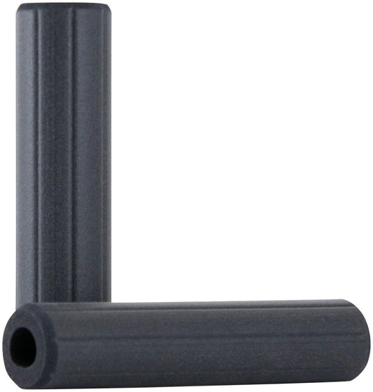 ESI Ribbed Extra Chunky Grips - Black Standard Grip Length, Bar Plugs Included