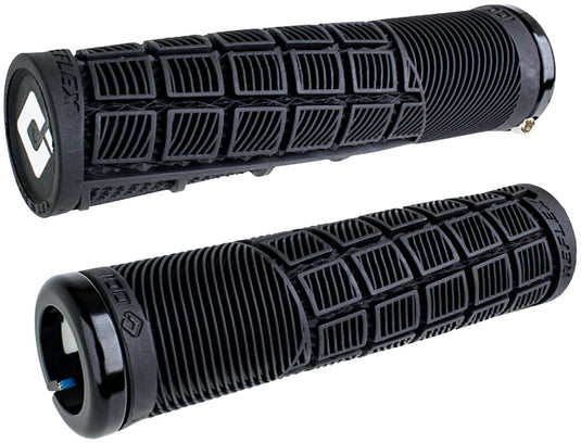 ODI Reflex v2.1 Lock-On Grips Black/Black Impact-Absorbing, Ergonomic Bicycle Handlebar Grips for MTB, Road & Cyclocross