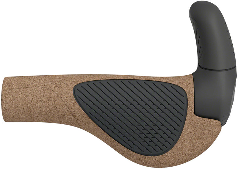 Load image into Gallery viewer, Ergon GP2 Evo BioKork Grips - Lock-On, Small, Black/Tan
