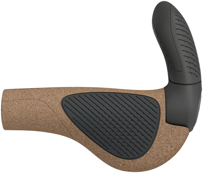 Load image into Gallery viewer, Ergon GP3 Evo BioKork Grips - Lock-On, Large, Black/Tan
