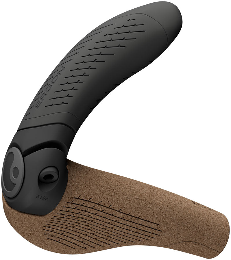 Load image into Gallery viewer, Ergon GP4 Evo BioKork Grips - Lock-On, Small, Black/Tan
