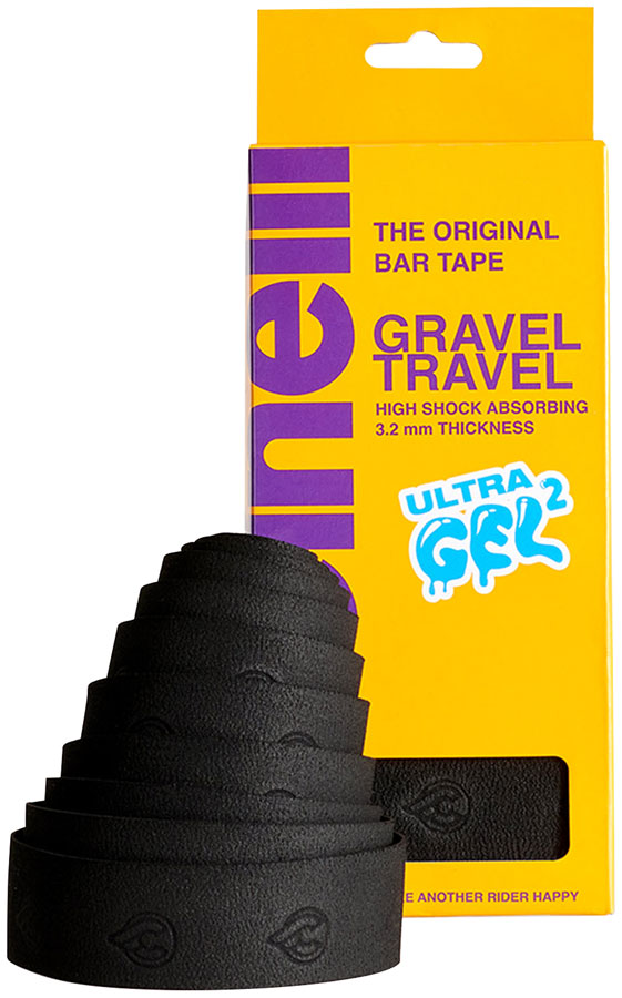 Load image into Gallery viewer, Cinelli-Gravel-Travel-Bar-Tape-Handlebar-Tape-Black-BRTP1357-Road-Bar-Tape

