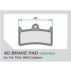 Load image into Gallery viewer, Hope V4 Brake Pads Standard Compound Disc Organic Compound Steel Backing Plate
