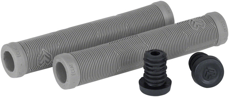 Load image into Gallery viewer, Eclat Pulsar Grips - Gray Includes Made In USA Eclat Nylon Barends

