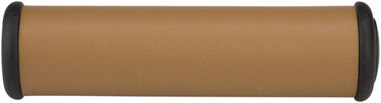 Velo Nandlz Grips: Brown Standard Kraton Rubber Grips 128mm Length