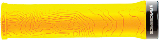 RaceFace Half Nelson Grips - Yellow, Lock-On Super-Slim, Low-Profile Design