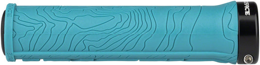 RaceFace Half Nelson Grips - Turquoise, Single Lock-On Grip Super-Slim Profile