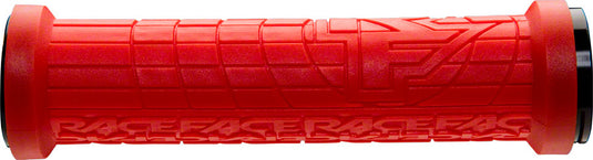 RaceFace Grippler Grips Red Lock-On 33mm 137mm Round Dual Clamp Ramped Profile
