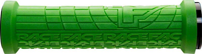 Load image into Gallery viewer, RaceFace Grippler Grips Green Lock-On 30mm Flangeless Bicycle Grip Double Lock
