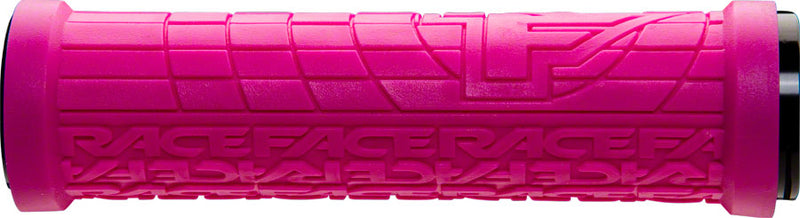 Load image into Gallery viewer, RaceFace Grippler Grips - Magenta, Lock-On, 33mm
