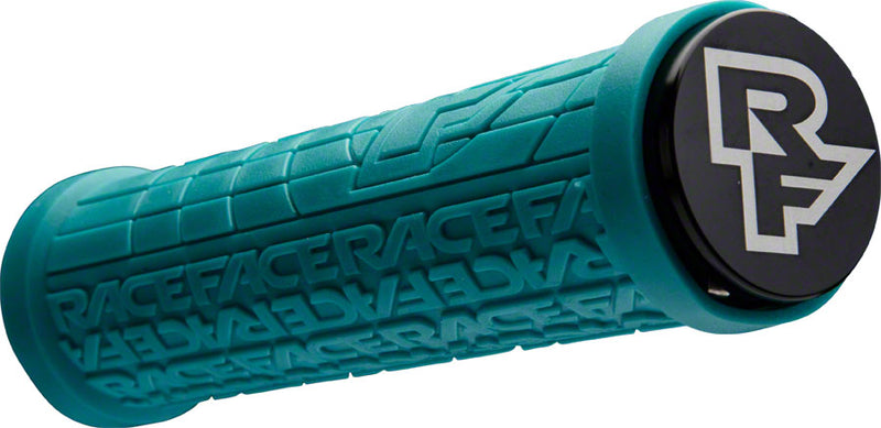 Load image into Gallery viewer, RaceFace Grippler Grips - Turquoise, Lock-On, 33mm

