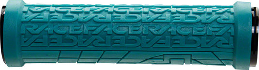 RaceFace Grippler Grips - Turquoise, Lock-On, 30mm