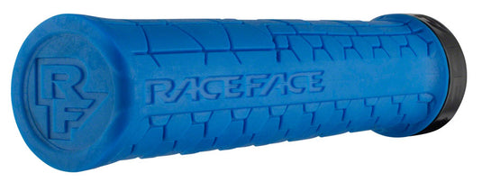RaceFace Getta Grips - Blue, 30mm Tapered Inner Core Single Lock-On Clamp