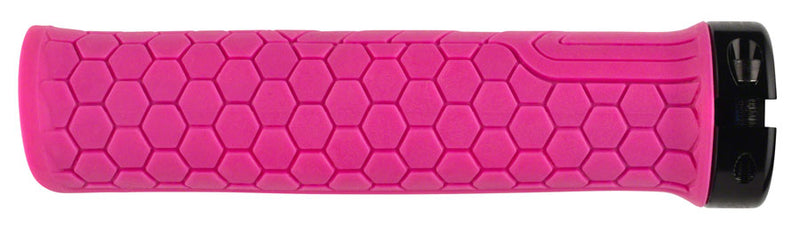 Load image into Gallery viewer, RaceFace Getta Grips - Magenta, 30mm Directional Hex Pattern Rubber Grips
