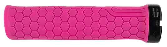 RaceFace Getta Grips - Magenta, 30mm Directional Hex Pattern Rubber Grips