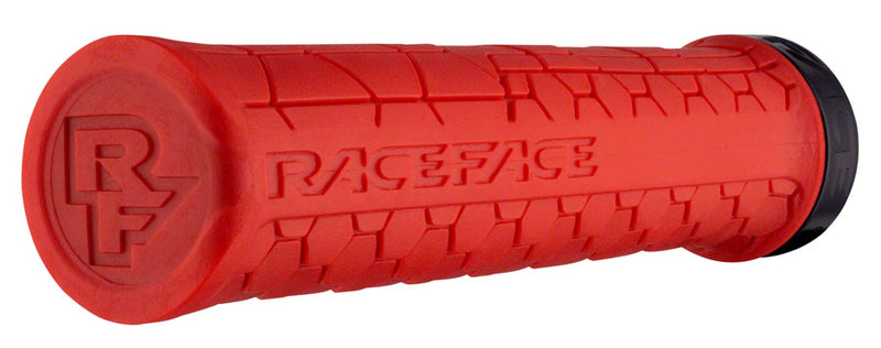 Load image into Gallery viewer, RaceFace Getta Grips - Red, 33mm Tapered Inner Core And Single Lock-On Clamp
